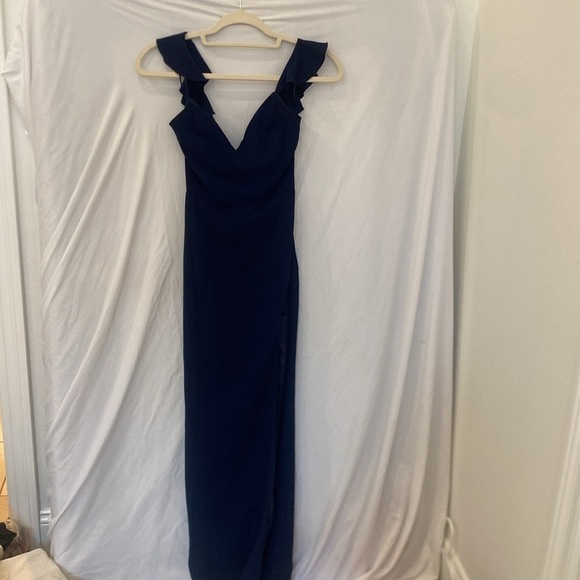 Showpo More than this midi dress in navy blue sz 0 - Picture 7 of 10